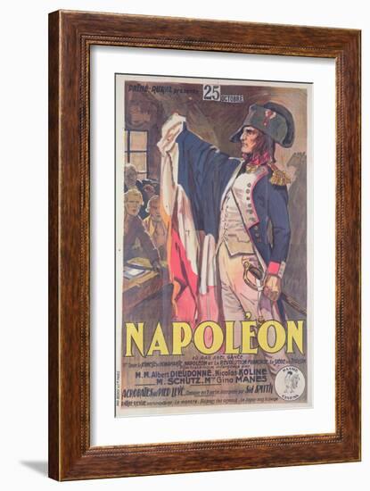 Poster Advertising the Film, 'Napoleon', Written by Abel Gance-French School-Framed Giclee Print