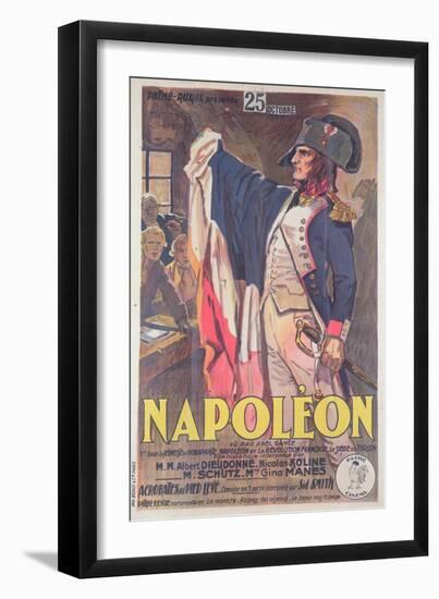 Poster Advertising the Film, 'Napoleon', Written by Abel Gance-French School-Framed Giclee Print