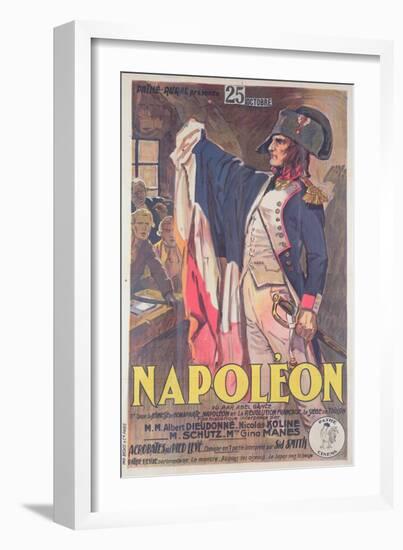 Poster Advertising the Film, 'Napoleon', Written by Abel Gance-French School-Framed Giclee Print