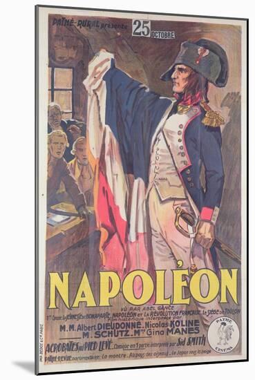 Poster Advertising the Film, 'Napoleon', Written by Abel Gance-French School-Mounted Giclee Print