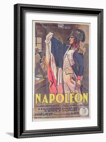 Poster Advertising the Film, 'Napoleon', Written by Abel Gance-French School-Framed Giclee Print