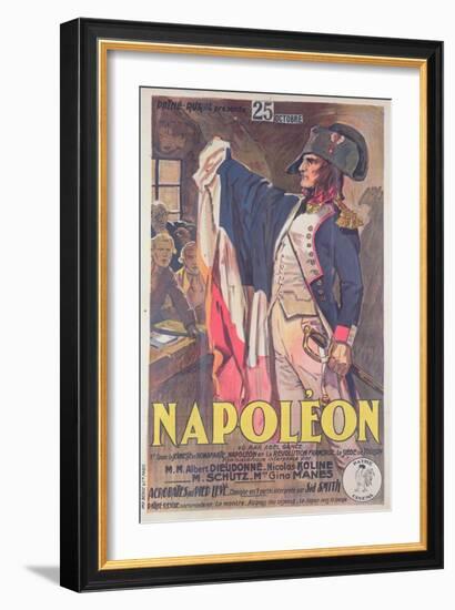 Poster Advertising the Film, 'Napoleon', Written by Abel Gance-French School-Framed Giclee Print