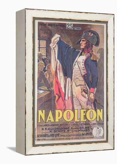 Poster Advertising the Film, 'Napoleon', Written by Abel Gance-French School-Framed Premier Image Canvas