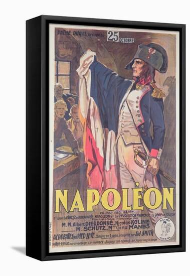 Poster Advertising the Film, 'Napoleon', Written by Abel Gance-French School-Framed Premier Image Canvas