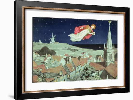 Poster Advertising the First Production of J.M. Barrie's 'Peter Pan', Duke of York's Theatre, 27Th-Charles A Buchel-Framed Giclee Print