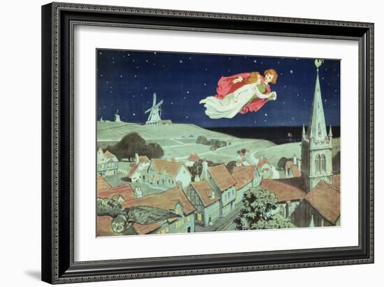 Poster Advertising the First Production of J.M. Barrie's 'Peter Pan', Duke of York's Theatre, 27Th-Charles A Buchel-Framed Giclee Print