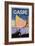 Poster Advertising the Gaspe Peninsula, Quebec, Canada, C.1938 (Colour Litho)-Canadian-Framed Giclee Print