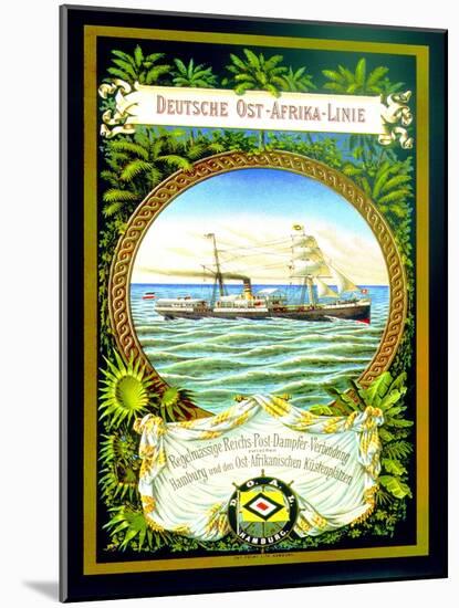 Poster Advertising the German East Africa Line, 1890-German School-Mounted Giclee Print