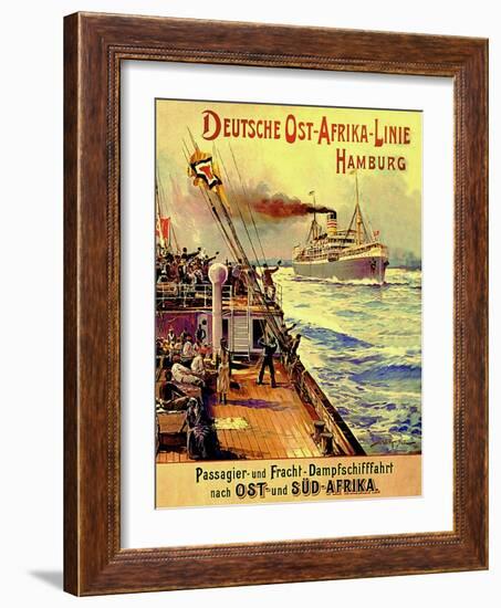 Poster Advertising the German East Africa Line, Hamburg, 1904-Stoewer Willy-Framed Giclee Print