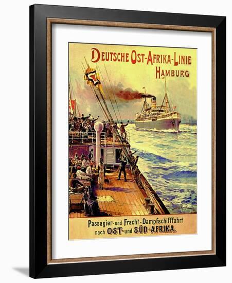 Poster Advertising the German East Africa Line, Hamburg, 1904-Stoewer Willy-Framed Giclee Print