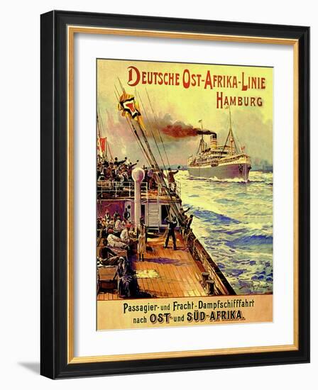 Poster Advertising the German East Africa Line, Hamburg, 1904-Stoewer Willy-Framed Giclee Print