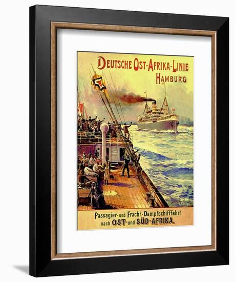 Poster Advertising the German East Africa Line, Hamburg, 1904-Stoewer Willy-Framed Giclee Print