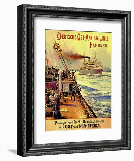 Poster Advertising the German East Africa Line, Hamburg, 1904-Stoewer Willy-Framed Giclee Print