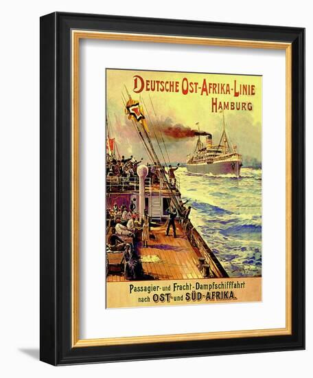 Poster Advertising the German East Africa Line, Hamburg, 1904-Stoewer Willy-Framed Giclee Print