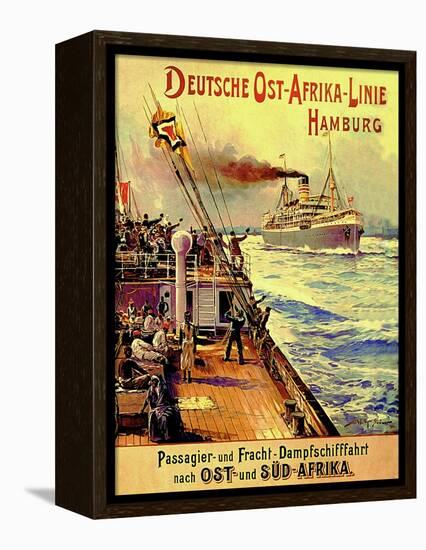 Poster Advertising the German East Africa Line, Hamburg, 1904-Stoewer Willy-Framed Premier Image Canvas