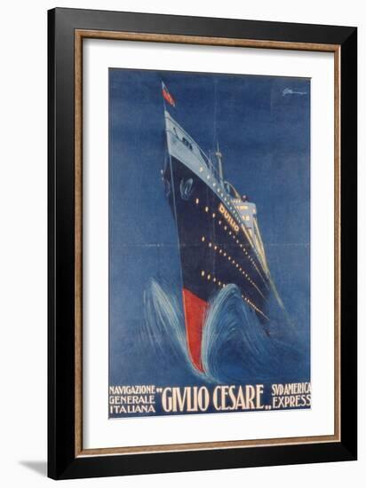 Poster Advertising the 'Giulio Cesare'-Italian School-Framed Giclee Print