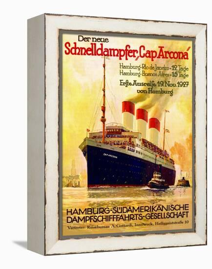 Poster Advertising the Hamburg Southern Line, 1927-null-Framed Premier Image Canvas