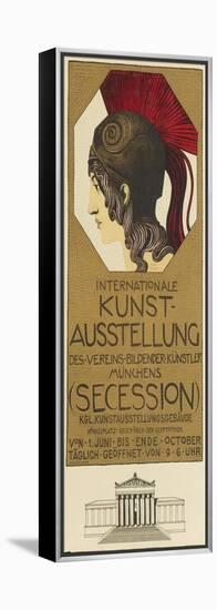 Poster Advertising the International Art Exhibition, Munich, 1898-Franz von Stuck-Framed Premier Image Canvas