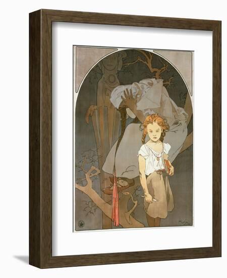 Poster Advertising the Lottery of the Union of South-West Moravia, 1912-Alphonse Mucha-Framed Giclee Print