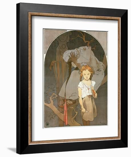 Poster Advertising the Lottery of the Union of South-West Moravia, 1912-Alphonse Mucha-Framed Giclee Print