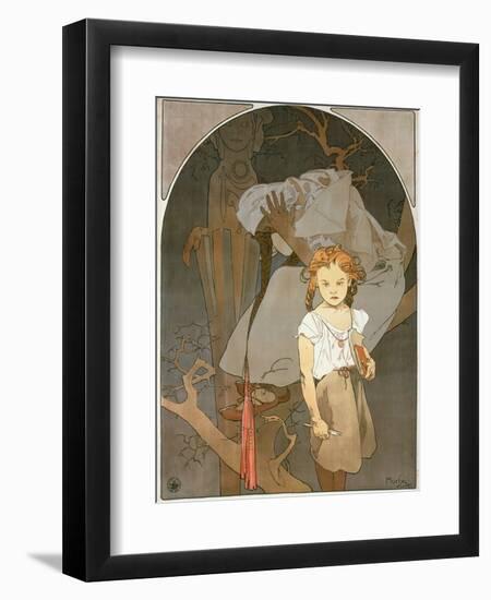 Poster Advertising the Lottery of the Union of South-West Moravia, 1912-Alphonse Mucha-Framed Giclee Print