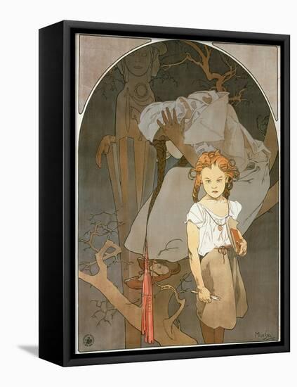 Poster Advertising the Lottery of the Union of South-West Moravia, 1912-Alphonse Mucha-Framed Premier Image Canvas