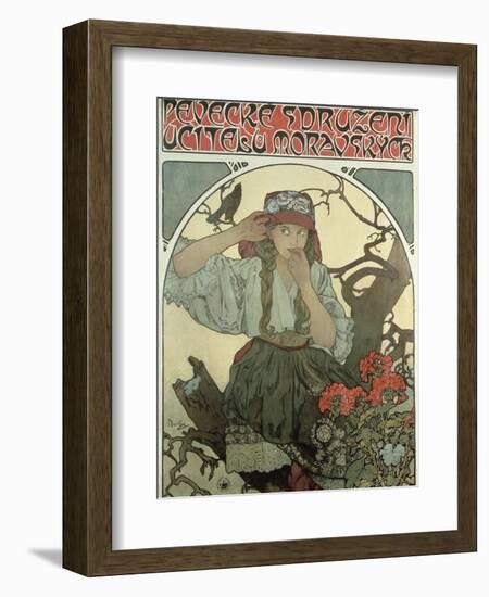 Poster Advertising the Moravian Teachers' Choir, 1911-Alphonse Mucha-Framed Giclee Print