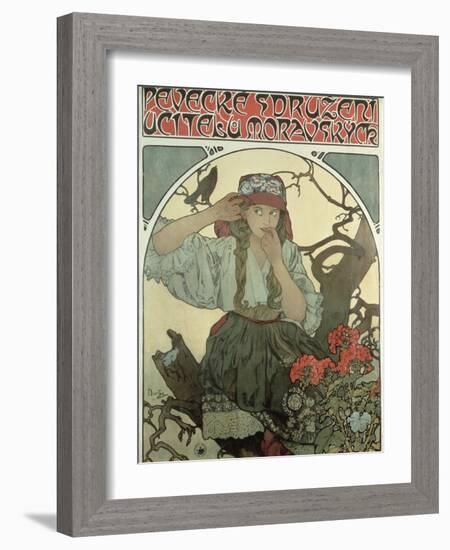 Poster Advertising the Moravian Teachers' Choir, 1911-Alphonse Mucha-Framed Giclee Print