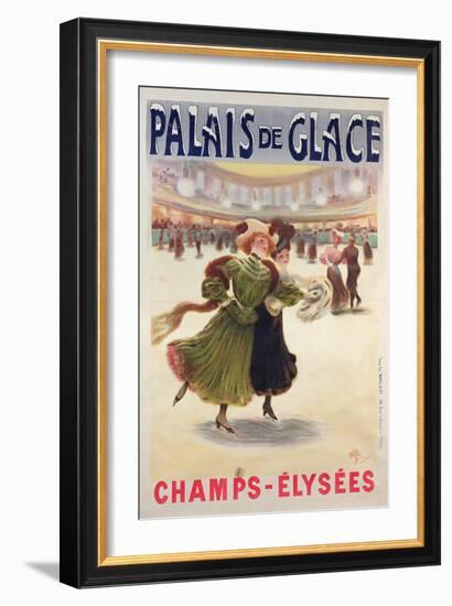 Poster Advertising the Palais De Glace Ice Rink on the Champs-Elysees-Albert Guillaume-Framed Giclee Print