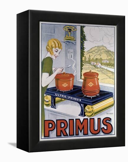 Poster Advertising the Primus Hob, Printed by Dampenon and Elarue-French School-Framed Premier Image Canvas