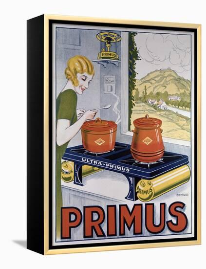 Poster Advertising the Primus Hob, Printed by Dampenon and Elarue-French School-Framed Premier Image Canvas