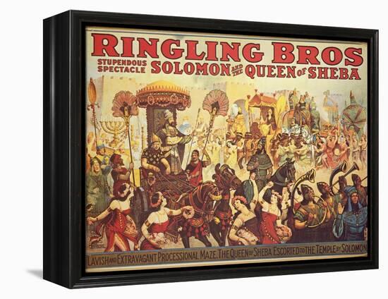 Poster Advertising the 'Ringling Bros.' Circus, c.1900-American School-Framed Premier Image Canvas