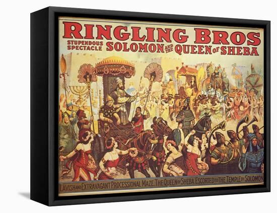 Poster Advertising the 'Ringling Bros.' Circus, c.1900-American School-Framed Premier Image Canvas