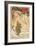 Poster Advertising the Salon Des Cent Exposition at the Hall De La Plume, 1896-Alphonse Mucha-Framed Giclee Print