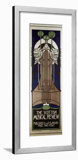 Poster Advertising the Scottish Musical Review, Published by Banks and Co., Edinburgh and…-Charles Rennie Mackintosh-Framed Giclee Print