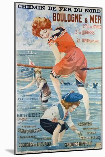 Poster Advertising the Seaside Resort of Boulogne Sur Mer, 1905-Henri Gray-Mounted Giclee Print