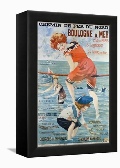 Poster Advertising the Seaside Resort of Boulogne Sur Mer, 1905-Henri Gray-Framed Premier Image Canvas