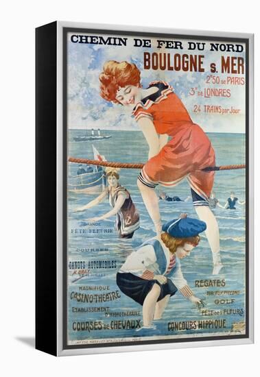 Poster Advertising the Seaside Resort of Boulogne Sur Mer, 1905-Henri Gray-Framed Premier Image Canvas