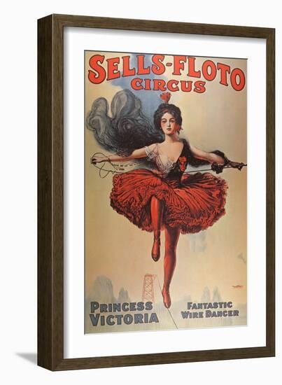 Poster Advertising the 'Sells-Floto Circus', 1920-American School-Framed Giclee Print