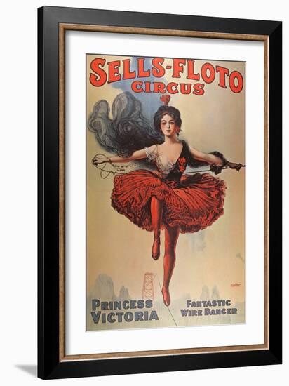 Poster Advertising the 'Sells-Floto Circus', 1920-American School-Framed Giclee Print