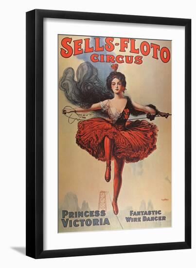 Poster Advertising the 'Sells-Floto Circus', 1920-American School-Framed Giclee Print