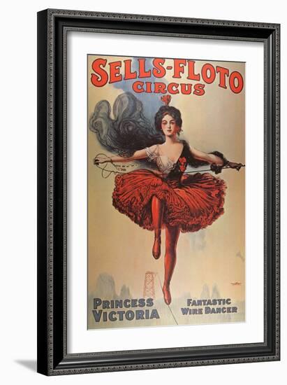 Poster Advertising the 'Sells-Floto Circus', 1920-American School-Framed Giclee Print