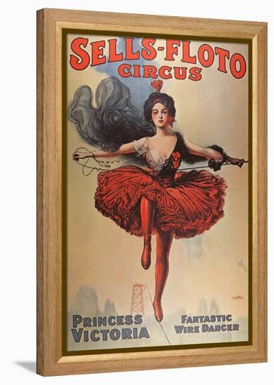 Poster Advertising the 'Sells-Floto Circus', 1920-American School-Framed Premier Image Canvas
