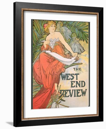 Poster Advertising 'The West End Review', 1898-Alphonse Mucha-Framed Giclee Print