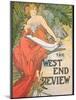 Poster Advertising 'The West End Review', 1898-Alphonse Mucha-Mounted Giclee Print