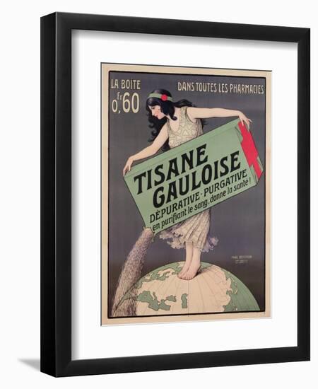 Poster Advertising Tisane Gauloise, Printed by Chaix, Paris, C.1900 (Colour Litho)-Paul Berthon-Framed Giclee Print