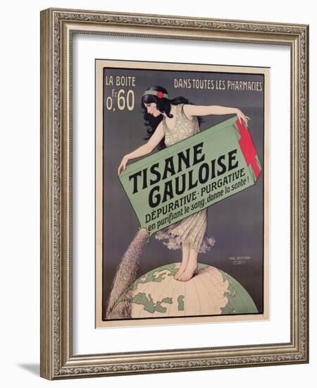 Poster Advertising Tisane Gauloise, Printed by Chaix, Paris, C.1900 (Colour Litho)-Paul Berthon-Framed Giclee Print