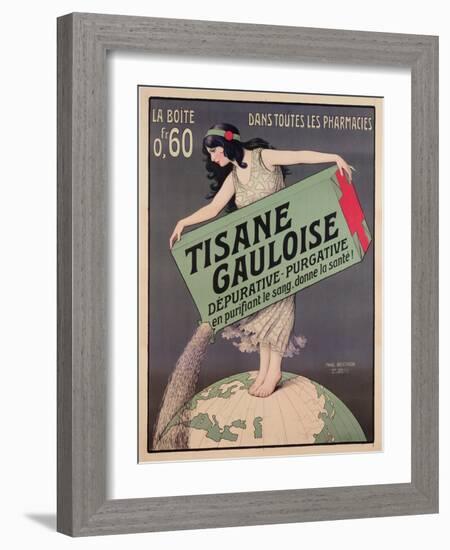 Poster Advertising Tisane Gauloise, Printed by Chaix, Paris, C.1900 (Colour Litho)-Paul Berthon-Framed Giclee Print