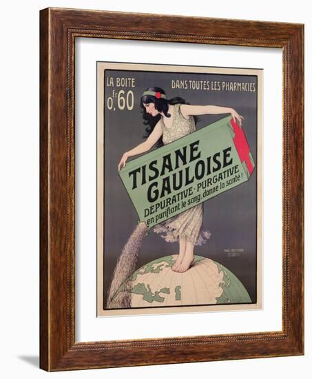 Poster Advertising Tisane Gauloise, Printed by Chaix, Paris, C.1900 (Colour Litho)-Paul Berthon-Framed Giclee Print