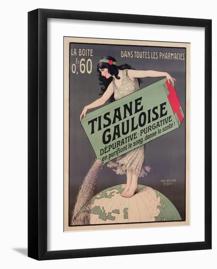 Poster Advertising Tisane Gauloise, Printed by Chaix, Paris, C.1900 (Colour Litho)-Paul Berthon-Framed Giclee Print